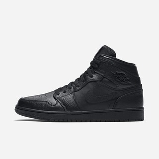 Pantofi Casual Nike Air Jordan 1 Mid Barbati Negrii | XFMW-80192